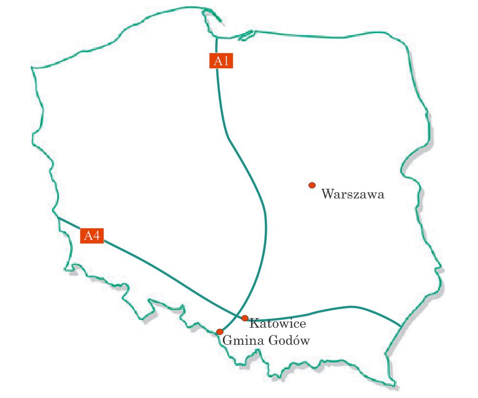 Położenie gminy Godów na mapie Polski